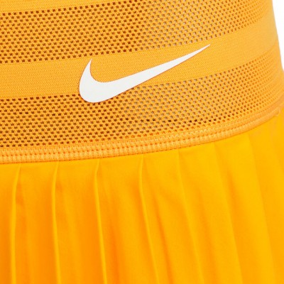 Nike N.Y. Dri-Fit Court Slam Fusta Tenis Femei Galben, Alb