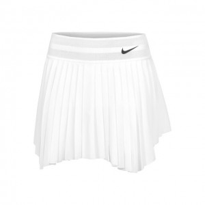 Nike Dri-Fit Court Slam London Fusta Tenis Femei Alb, Negru  