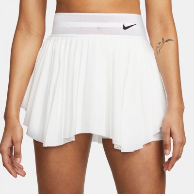 Nike Dri-Fit Court Slam London Fusta Tenis Femei Alb, Negru  