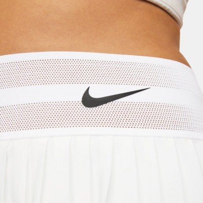 Nike Dri-Fit Court Slam London Fusta Tenis Femei Alb, Negru  