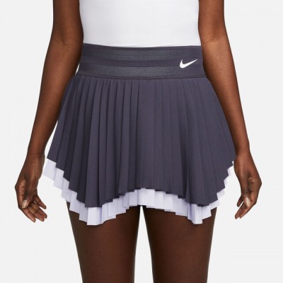 Nike R.G. Dri-Fit Court Slam Fusta Tenis Femei Gri inchis, Violet deschis, Alb   