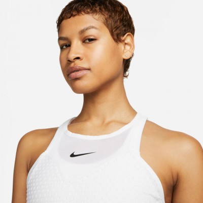 Nike Dri-Fit Court Slam London Tank Top Maieu Tenis Femei Alb, Negru   