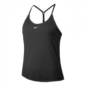 Nike Dri-Fit One Elstka STD Tank Top Maieu Tenis Femei Negru, Alb