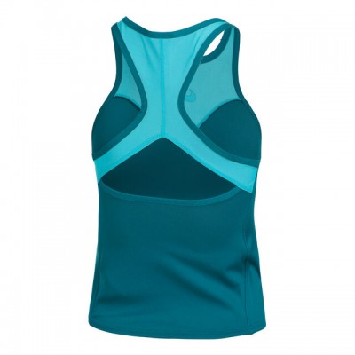 Nike N.Y. Dri-Fit Court Slam Solid Tank-Top Maieu Tenis Femei Verde petrol, Albastru turcoaz, Alb .