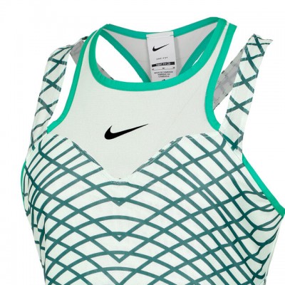 Nike R.G. Dri-Fit Court Slam Rochie Tenis Femei Verde mint, Verde petrol, Gri