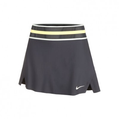 Nike Roland Garros Court Dri-Fit Slam Rock Fusta Tenis Femei Bleumarin, Alb, Galben