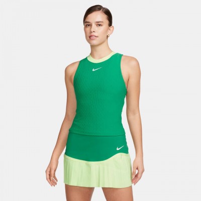 Nike A.O. 2024 Court Dri-Fit Slam Tank-Top Maieu Tenis Femei Verde, Verde deschis, Alb 