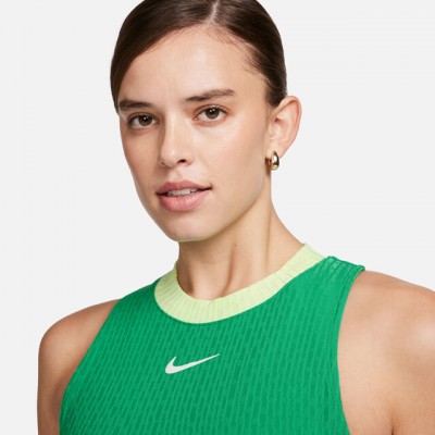 Nike A.O. 2024 Court Dri-Fit Slam Tank-Top Maieu Tenis Femei Verde, Verde deschis, Alb 