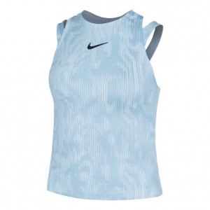 Nike Roland Garros Court Dri-Fit Slam Tank-Top Maieu Tenis Femei Albastru deschis, Negru