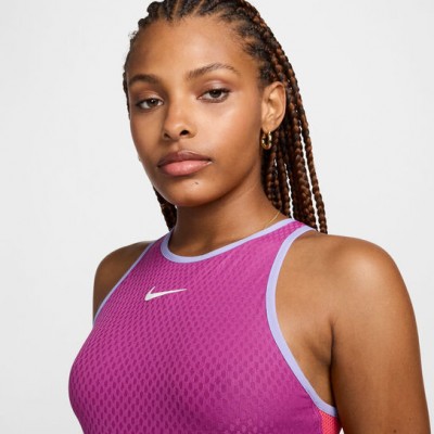 Nike NY 2024 Court Dri-Fit Slam Rochie Tenis Femei Violet berry, Roz, Violet, Alb