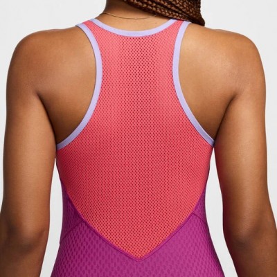 Nike NY 2024 Court Dri-Fit Slam Rochie Tenis Femei Violet berry, Roz, Violet, Alb