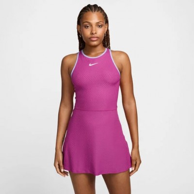 Nike NY 2024 Court Dri-Fit Slam Rochie Tenis Femei Violet berry, Roz, Violet, Alb