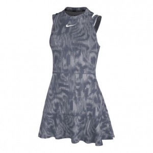 Nike Roland Garros Court Dri-Fit Slam Rochie Tenis Femei Bleumarin, Alb