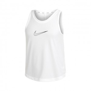 Nike Dri-Fit One GX Tank-Top Maieu Tenis Fete (Copii) Alb, Negru