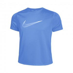 Nike Dri-Fit One Graphic Tee Tricou Tenis Fete (Copii) Albastru, Alb