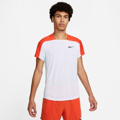 Nike N.Y. Court Dri-Fit Slam Tee Tricou Tenis Barbati Alb, Portocaliu 