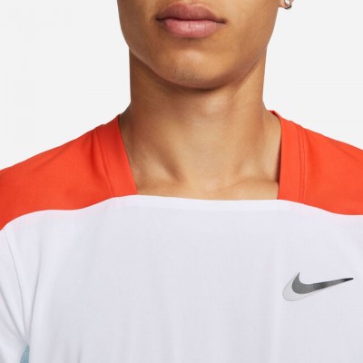 Nike N.Y. Court Dri-Fit Slam Tee Tricou Tenis Barbati Alb, Portocaliu 