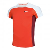 Nike N.Y. Court Dri-Fit Slam Tee Tricou Tenis Barbati Portocaliu, Albastru deschis, Visiniu 