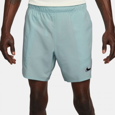 Nike N.Y. Court Dri-Fit Slam Short Tenis Barbati Albastru deschis, Negru, Gri