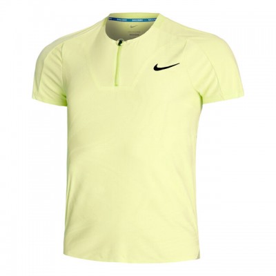 Nike A.O. Dri-Fit Court Slam Ultra MB Polo Tricou Tenis Barbati Galben, Negru   