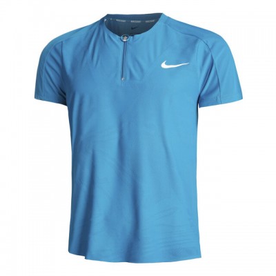 Nike A.O. Dri-Fit Court Slam Ultra MB Polo Tricou Tenis Barbati Verde petrol, Alb