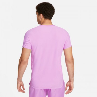 Nike A.O. Dri-Fit Court Slam Ultra MB Polo Tricou Tenis Barbati Violet, Alb