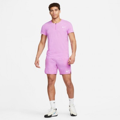 Nike A.O. Dri-Fit Court Slam Ultra MB Polo Tricou Tenis Barbati Violet, Alb