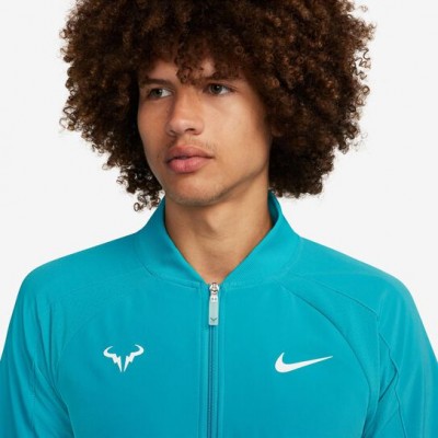 Nike Rafael Nadal Dri-Fit Rafa Training Jacheta Trening Barbati Verde turcoaz, Alb