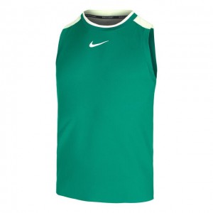 Nike A.O. 2024 Court Dri-Fit Slam Tank-Top Maieu Tenis Barbati Verde, Galben neon, Alb