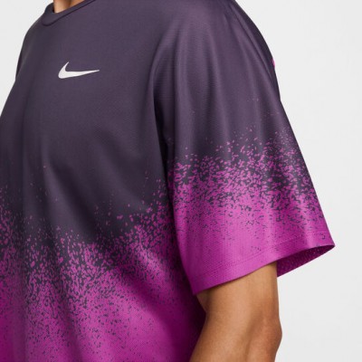 Nike NY 2024 Dri-Fit Slam TP Wildcard 2 Tee Tricou Tenis Barbati Violet, Roz, Alb  