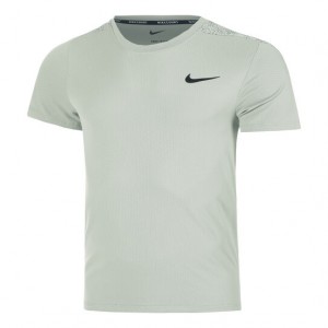 Nike NY 2024 Dri-Fit Slam Tee Tricou Tenis Barbati Verde dechis, Verde inchis, Negru   