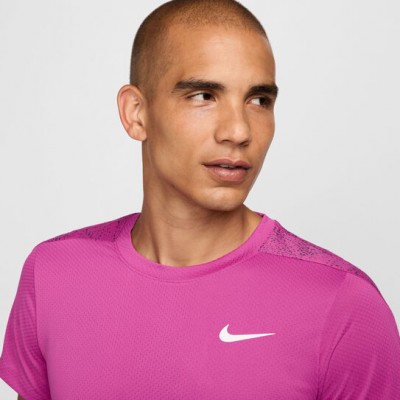 Nike NY 2024 Dri-Fit Slam Tee Tricou Tenis Barbati Violet Berry, Violet, Alb