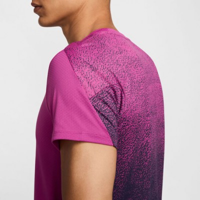 Nike NY 2024 Dri-Fit Slam Tee Tricou Tenis Barbati Violet Berry, Violet, Alb