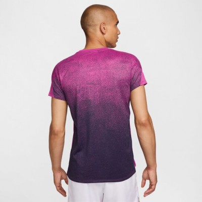 Nike NY 2024 Dri-Fit Slam Tee Tricou Tenis Barbati Violet Berry, Violet, Alb