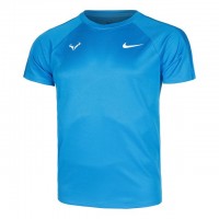 Nike Rafael Nadal Court Dri-Fit Challenger Tee Tricou Tenis Barbati Albastru, Alb 