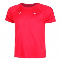 Nike Rafael Nadal Court Dri-Fit Challenger Tee Tricou Tenis Barbati Rosu, Alb  