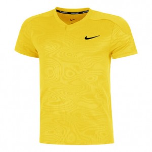 Nike Roland Garros Court Dri-Fit Slam Tee Tricou Tenis Barbati Galben, Negru   