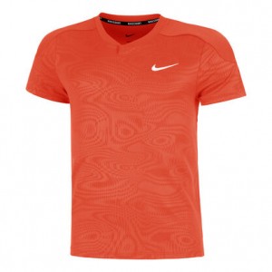 Nike Roland Garros Court Dri-Fit Slam Tee Tricou Tenis Barbati Portocaliu, Alb  