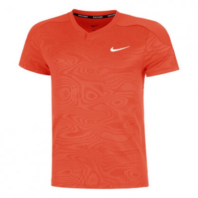 Nike Roland Garros Court Dri-Fit Slam Tee Tricou Tenis Barbati Portocaliu, Alb  